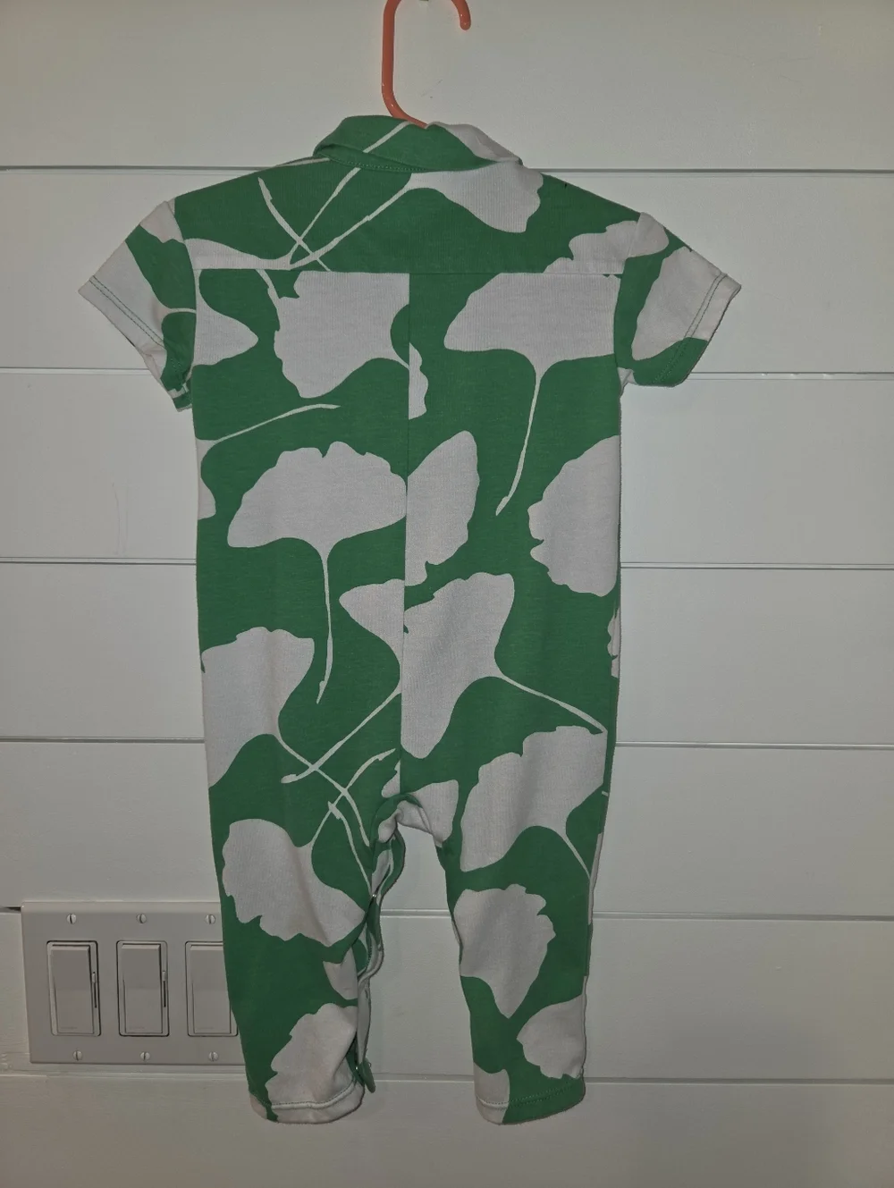 Diane Von Furstenberg For Target Green and White Printed Baby One-Piece Romper